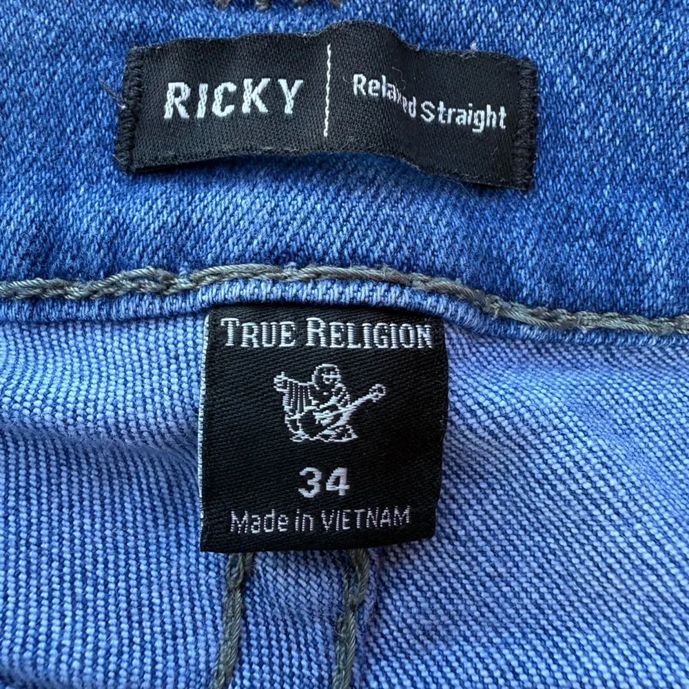 True Religion Blue Straight Leg Jeans